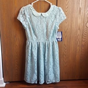 Lace mint dress